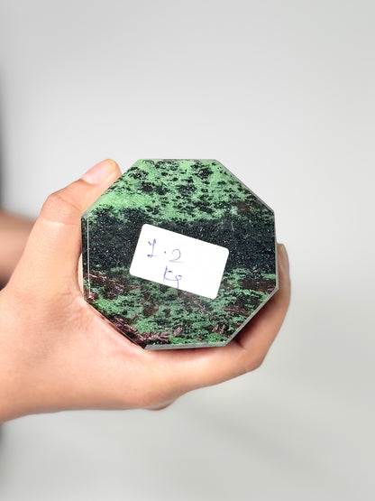 Eight Facet Zoisite Tower – 1.2kg - Natural Green Beauty & Balanced Design