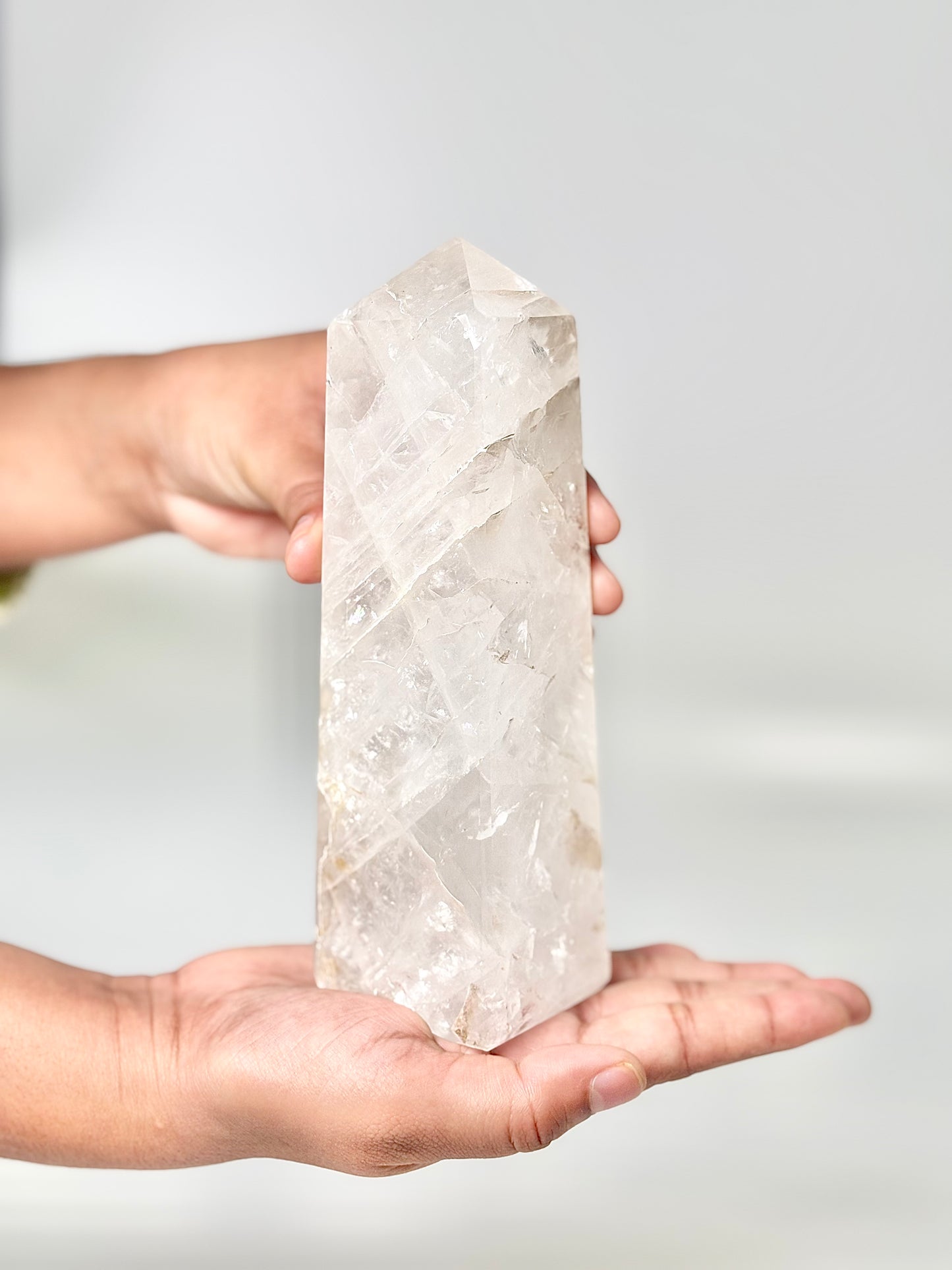 Four Facet Clear Quartz Tower – 780g - Amplify, Align & Awaken