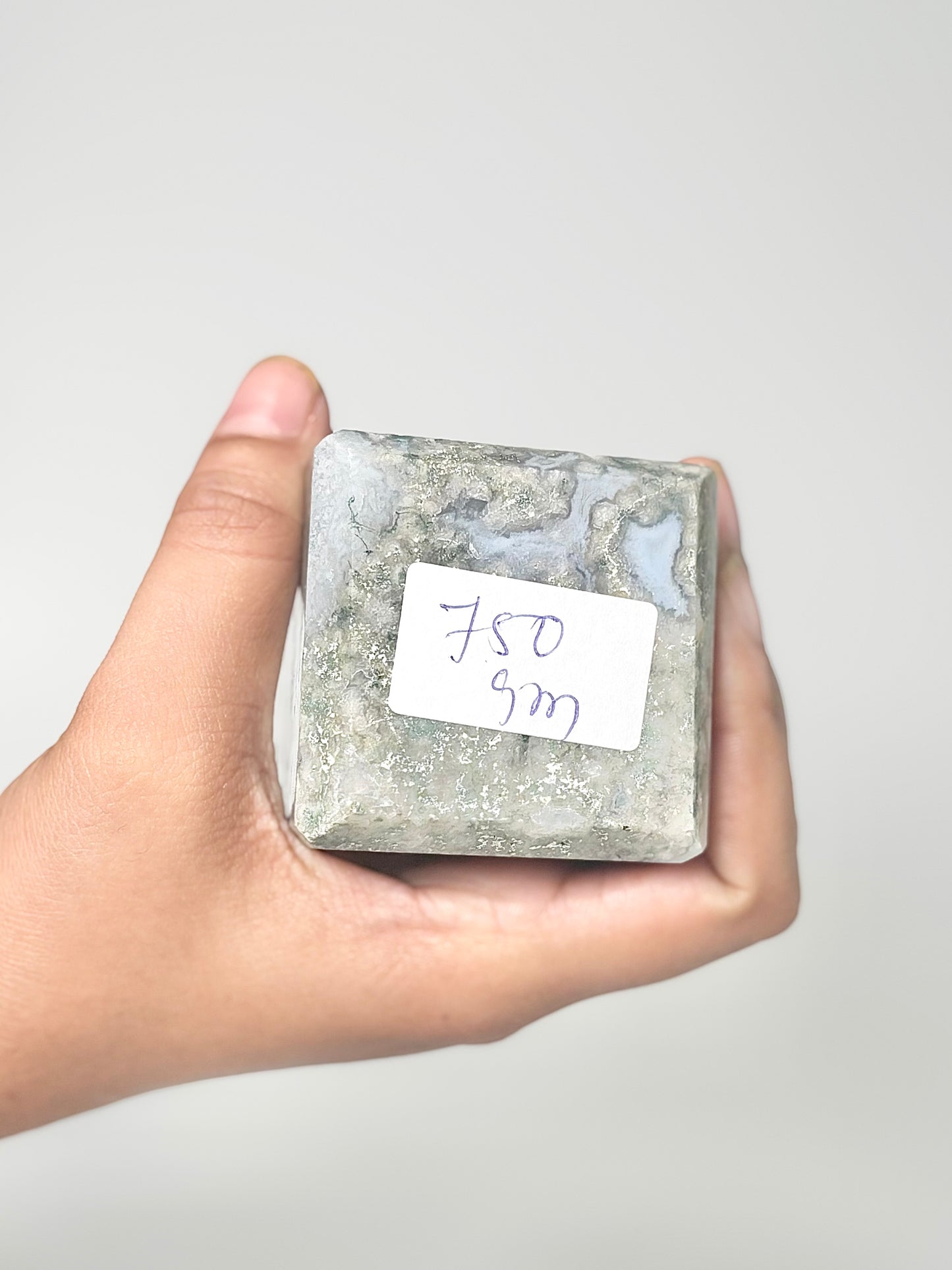 Four Facet Moss Agate Tower – 750g - Nature-Inspired Calm & Grounded Beauty