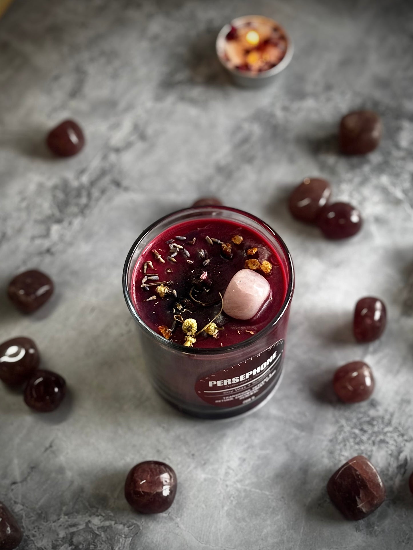 Persephone Altar Candle – 200 g Soy Wax Jar Candle for Ritual & Devotion