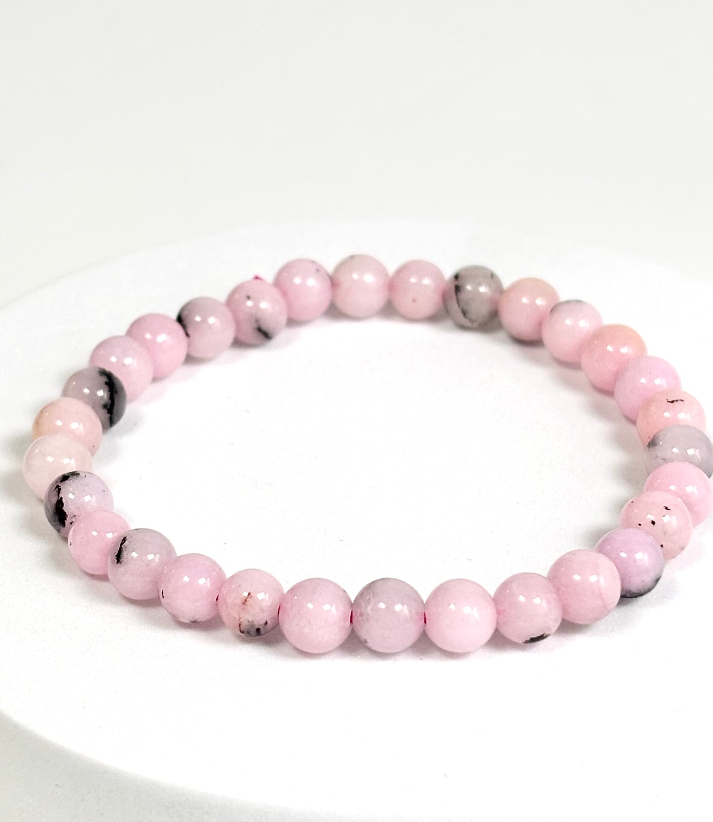 Pink Opal Bead Bracelet  - 6mm | Calm