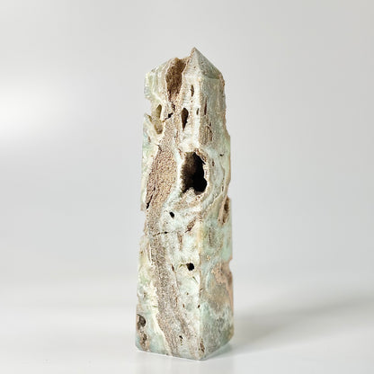 Blue Aragonite Four-Facet Tower 780 Gm – Calming Energy & Emotional Healing