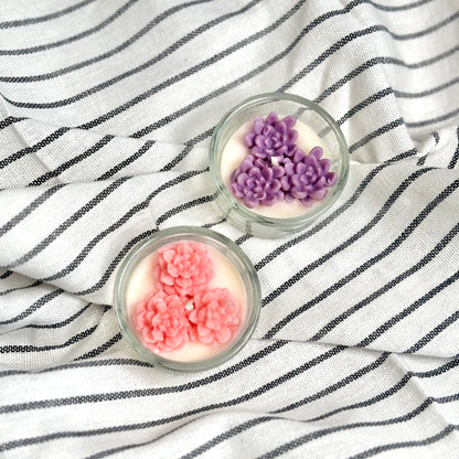 Floral Decorative Tealight Candle - Set of 2