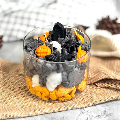 Haunted Pumpkin Graveyard Soy Candle – Bubblegum Scented