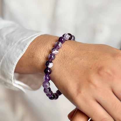 Dream Amethyst Bead Bracelet - 8mm | Deep Meditation & Lucid Dreaming