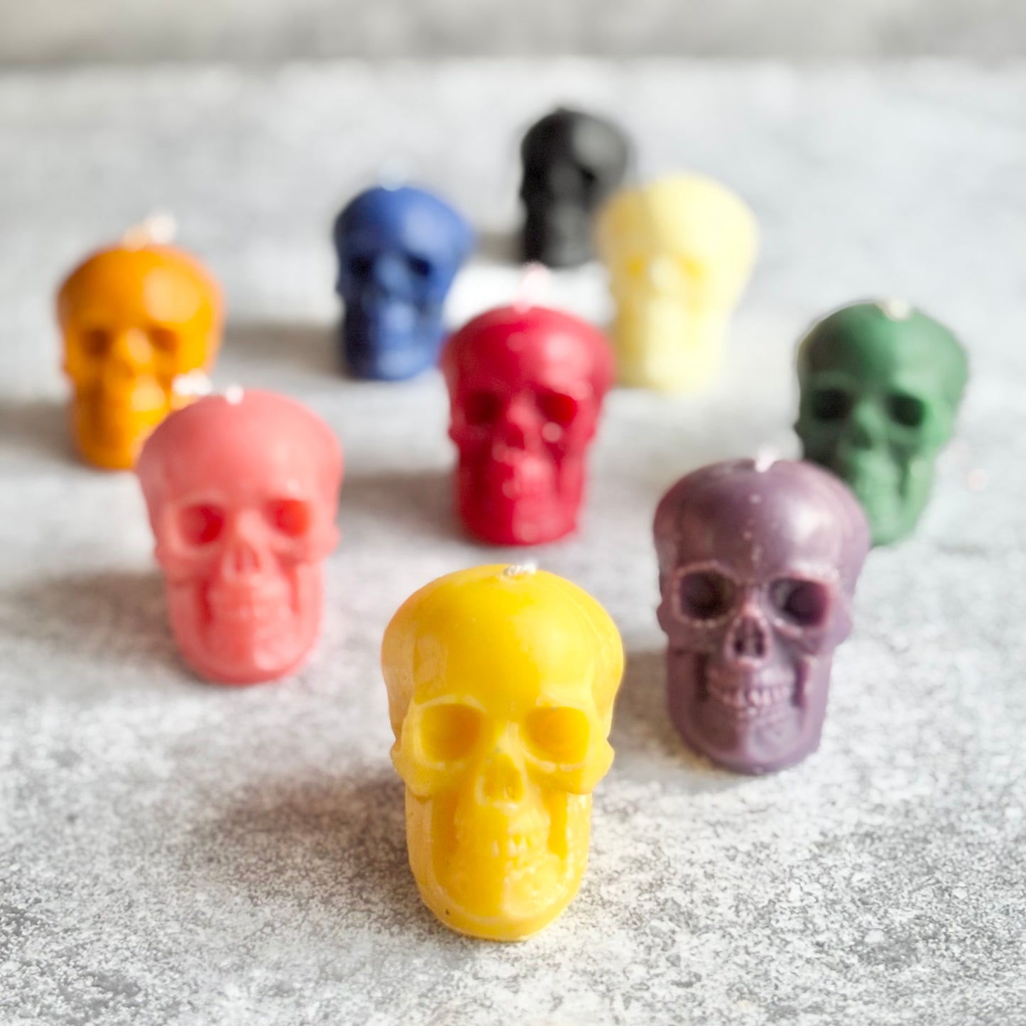 Small Size Skull Beeswax Candle | Colour Option Available