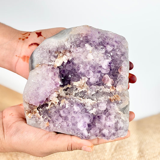 Amethyst Cluster - 890 Gm | Helps activating Third Eye & Psychic abilities