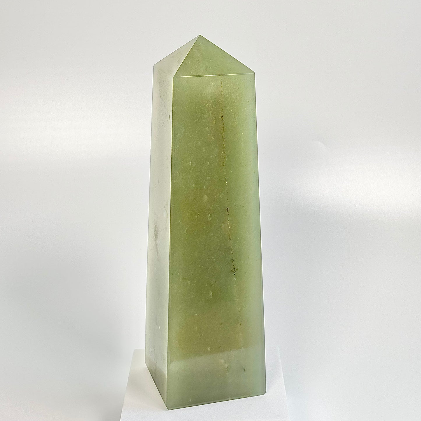 Green Aventurine Four-Facet Tower – 1802g - Attract Luck • Inspire Growth • Help Heart Chakra