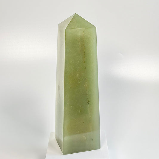 Green Aventurine Four-Facet Tower – 1802g - Attract Luck • Inspire Growth • Help Heart Chakra