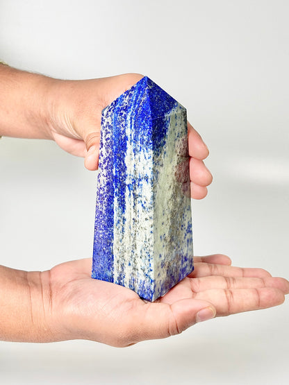 Four Facet Lapis Lazuli Tower – 600g - Truth, Wisdom & Inner Power