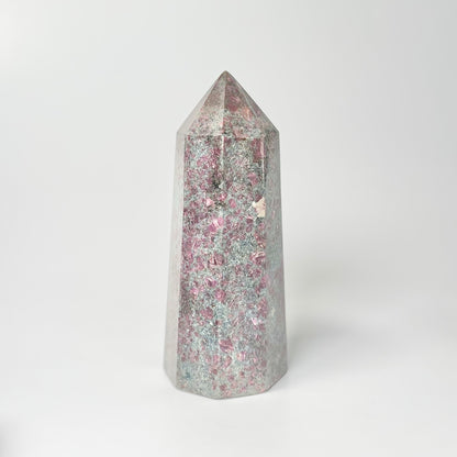 Eight Facet Ruby in Kyanite Tower – 760g -Distinctive Colour & Balanced Form