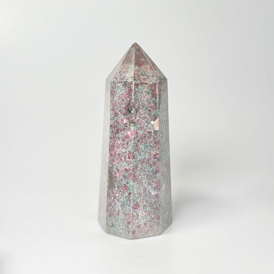 Eight Facet Ruby in Kyanite Tower – 760g -Distinctive Colour & Balanced Form