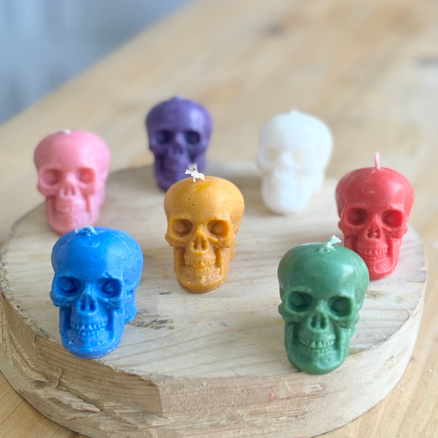 Small Size Skull Soy Candle - Pack of 3 | Colour Option Available