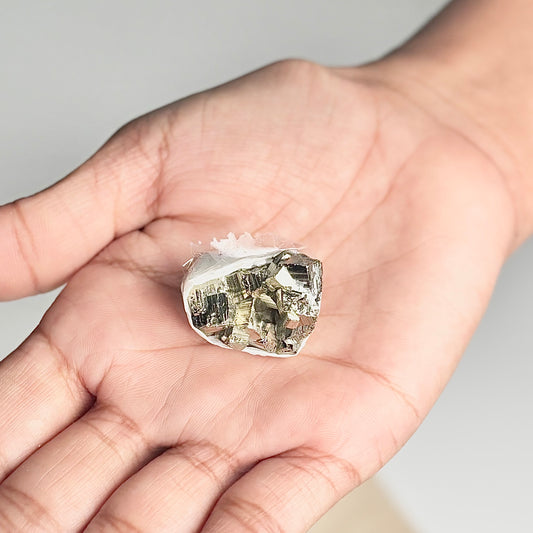 Peruvian Pyrite Cluster – 17g - Golden Brilliance & Striking Presence