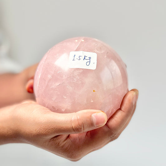 Rose Quartz Large Egg Carving – 1.5 Kg | Stone of Love & Self Love