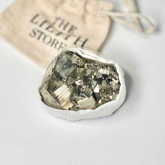 Peruvian Pyrite Cluster – 200g -Golden Brilliance & Striking Presence