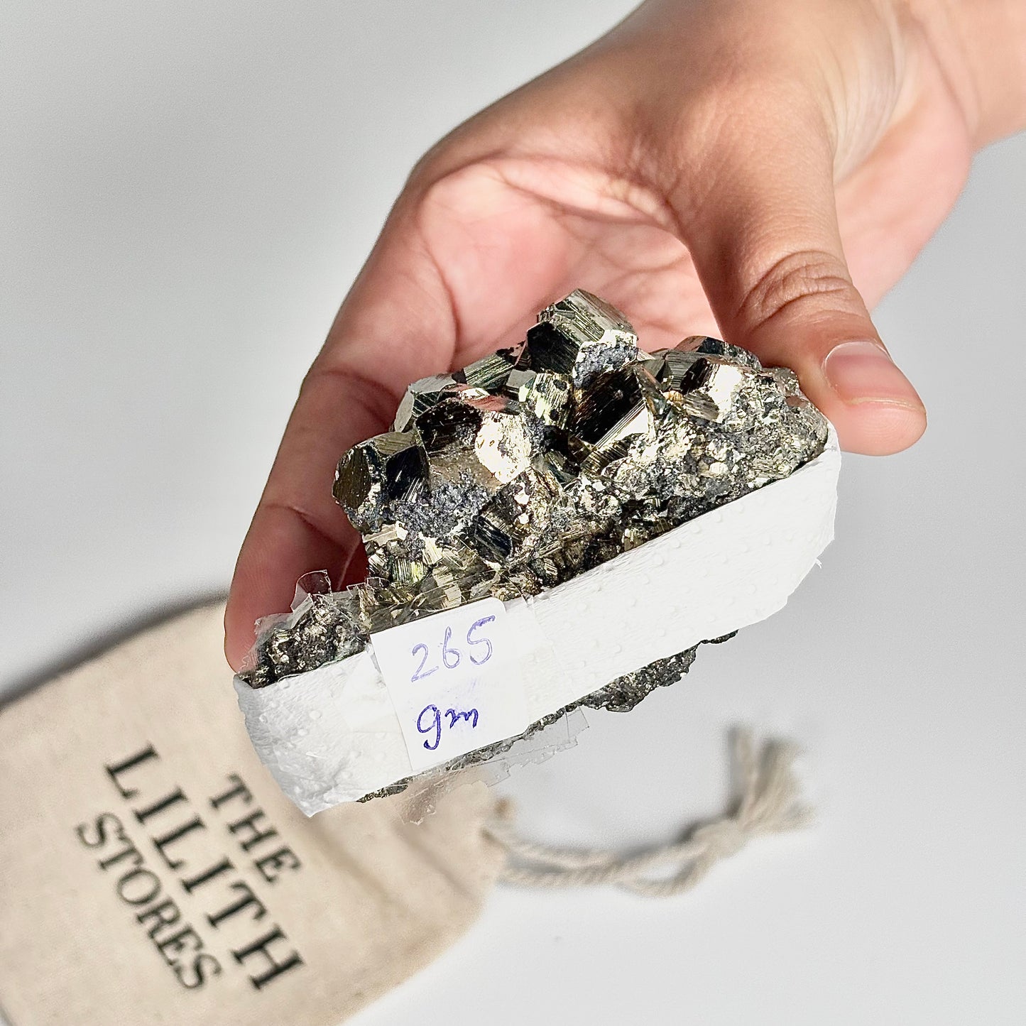Peruvian Pyrite Cluster – 265g -Golden Brilliance & Striking Presence