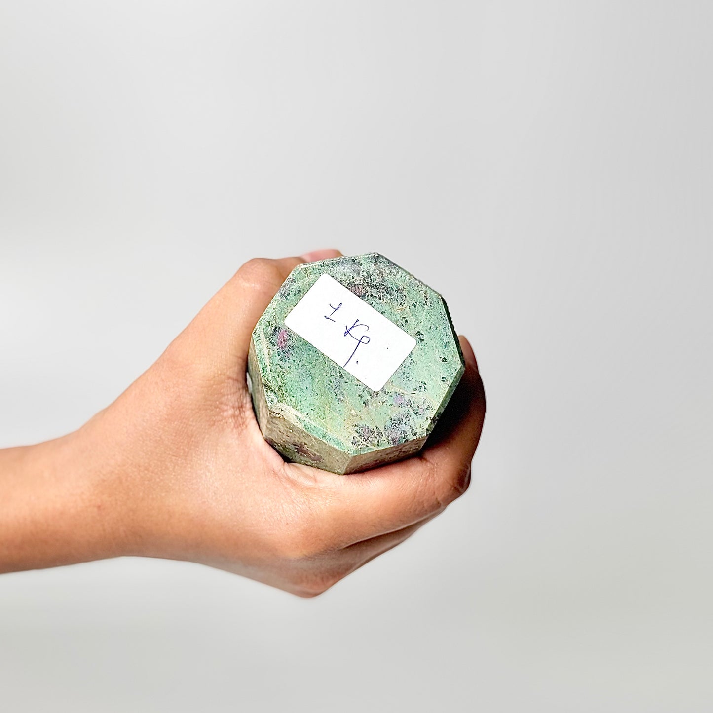Eight Facet Ruby Fuchsite Tower – 1kg - Vivid Colour & Harmonised Form