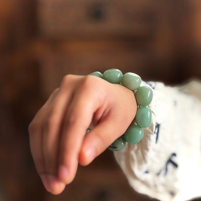 Green Aventurine Tumble Bracelet | Stone of Abundance & Prosperity