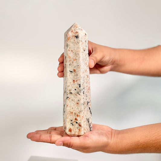 Sunstone Six-Facet Tower – 794 Gm - Ignit Joy • Embrace Confidence • Manifest Positivity