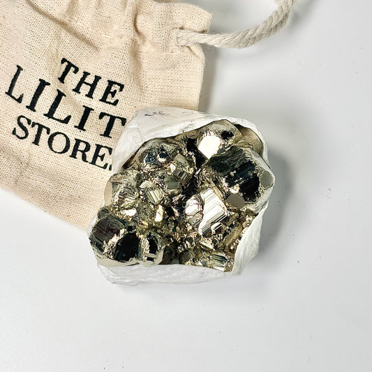 Peruvian Pyrite Cluster – 155g -Golden Brilliance & Striking Presence