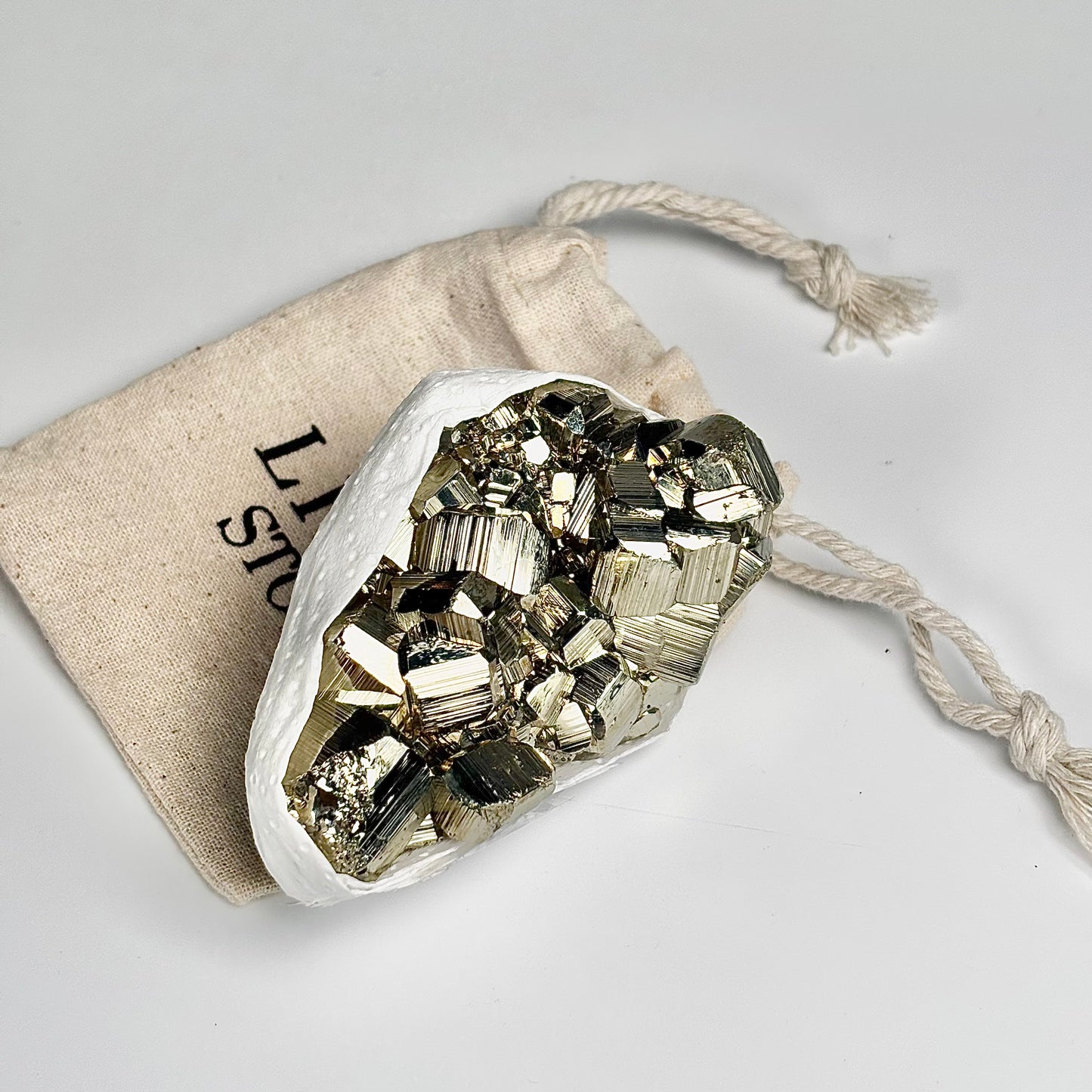 Peruvian Pyrite Cluster – 286g -Golden Brilliance & Striking Presence