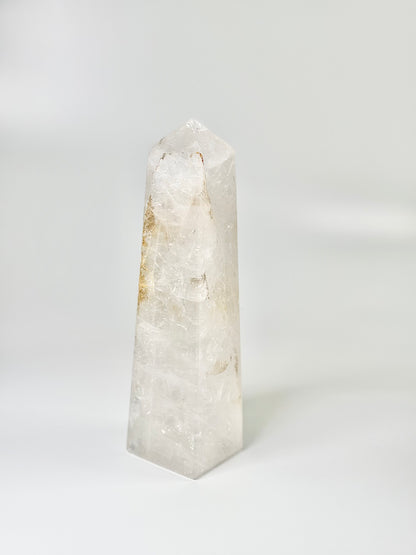 Four Facet Clear Quartz Tower – 930g - Amplify, Align & Awaken
