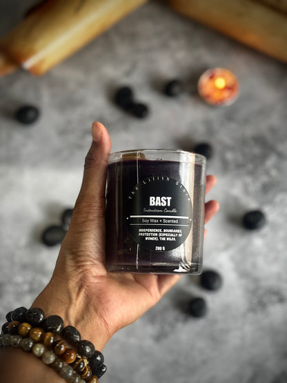 Bast Altar Candle – 200 g Scented Soy Wax Jar Candle for Ritual & Devotion
