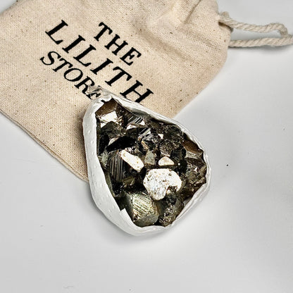 Peruvian Pyrite Cluster – 107g -Golden Brilliance & Striking Presence
