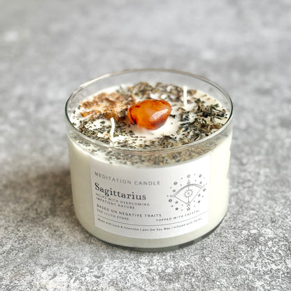 Sagittarius Zodiac Soy Intention Candle | 400 Gm