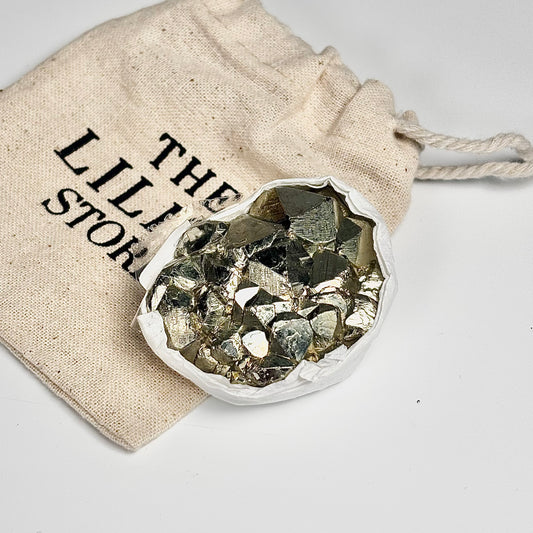 Peruvian Pyrite Cluster – 88g -Golden Brilliance & Striking Presence