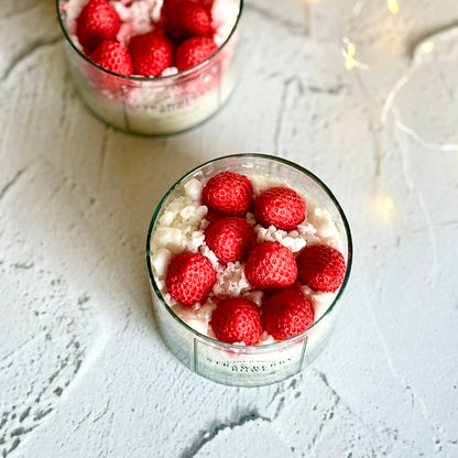 Strawberry Bowl Soy Scented Candle | Dessert Candle