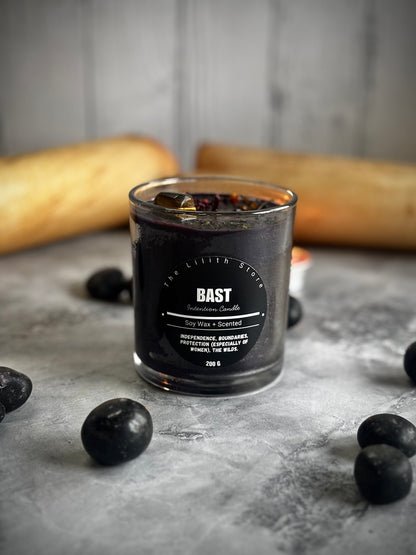Bast Altar Candle – 200 g Scented Soy Wax Jar Candle for Ritual & Devotion
