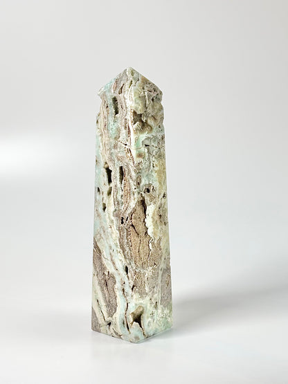 Blue Aragonite Four-Facet Tower 2.3 Kg – Calming Energy & Emotional Healing