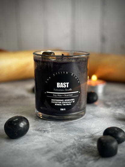 Bast Altar Candle – 200 g Scented Soy Wax Jar Candle for Ritual & Devotion