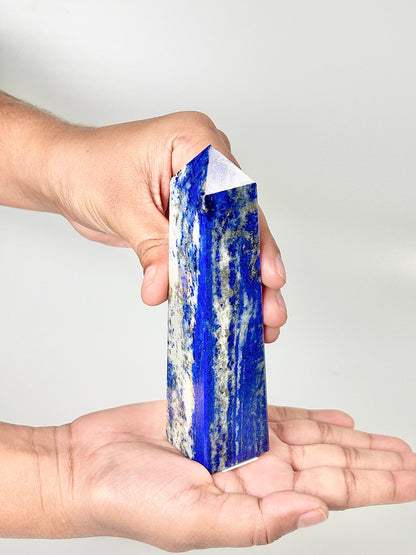 Four Facet Lapis Lazuli Tower – 200g - Truth, Wisdom & Inner Power