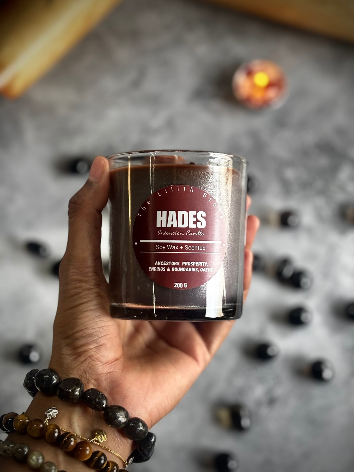 Hades Altar Candle – 200 g Soy Wax Jar Candle for Ritual & Devotion