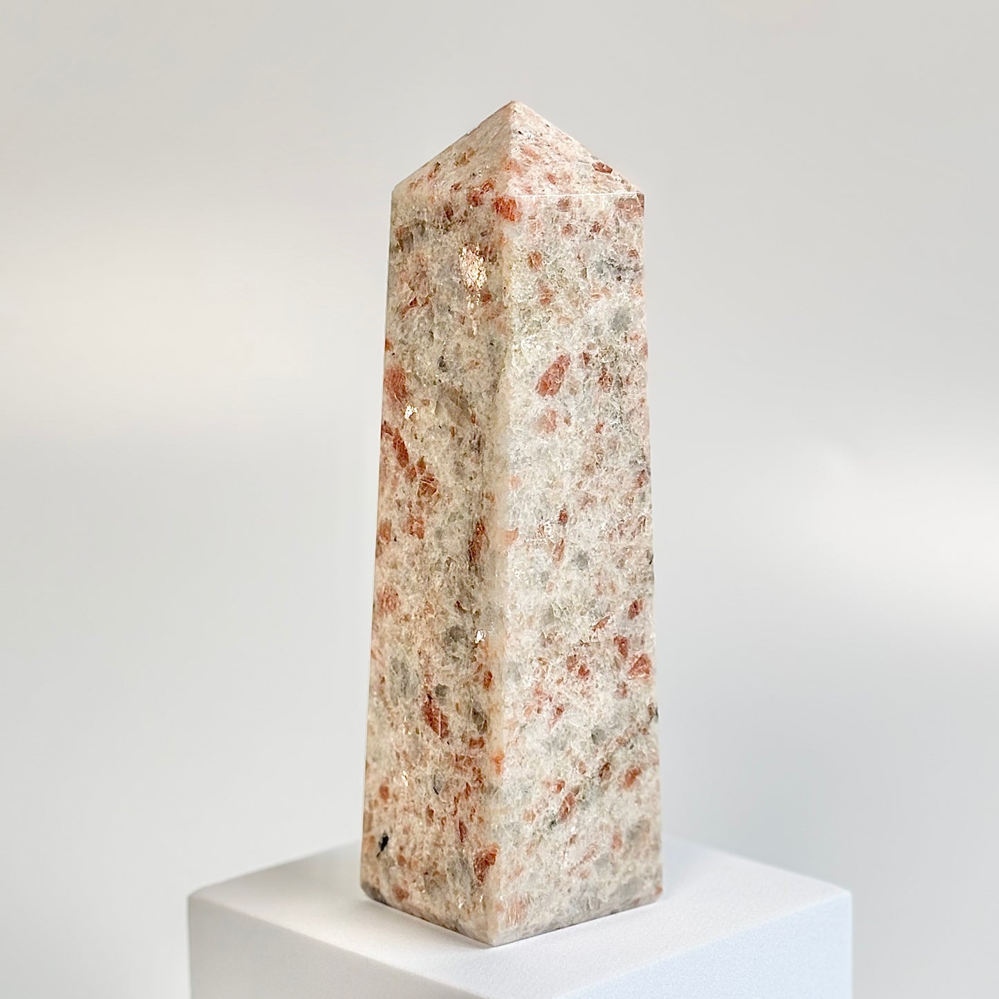 Sunstone Four-Facet Tower – 726 Gm - Ignit Joy • Embrace Confidence • Manifest Positivity