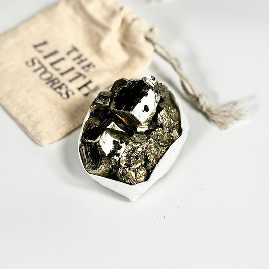 Peruvian Pyrite Cluster – 202g -Golden Brilliance & Striking Presence