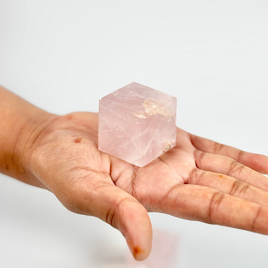 Rose Quartz Cube - Love & Positivity