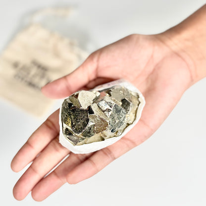 Peruvian Pyrite Cluster – 238g -Golden Brilliance & Striking Presence