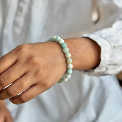 Amazonite Bead Bracelet - 8mm | Prosperity