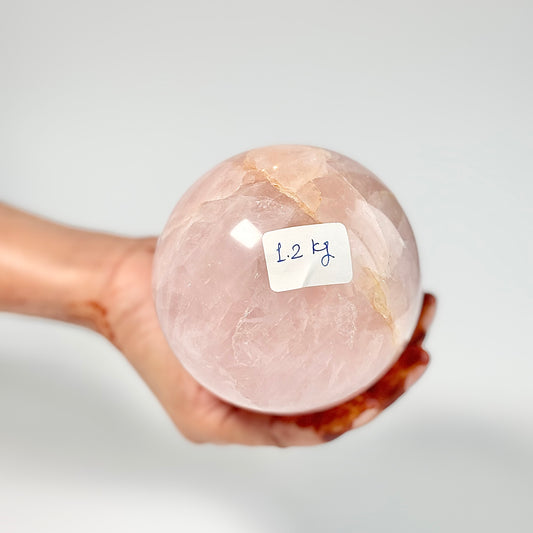 Rose Quartz Large Egg Carving – 1.2 Kg | Stone of Love & Self Love