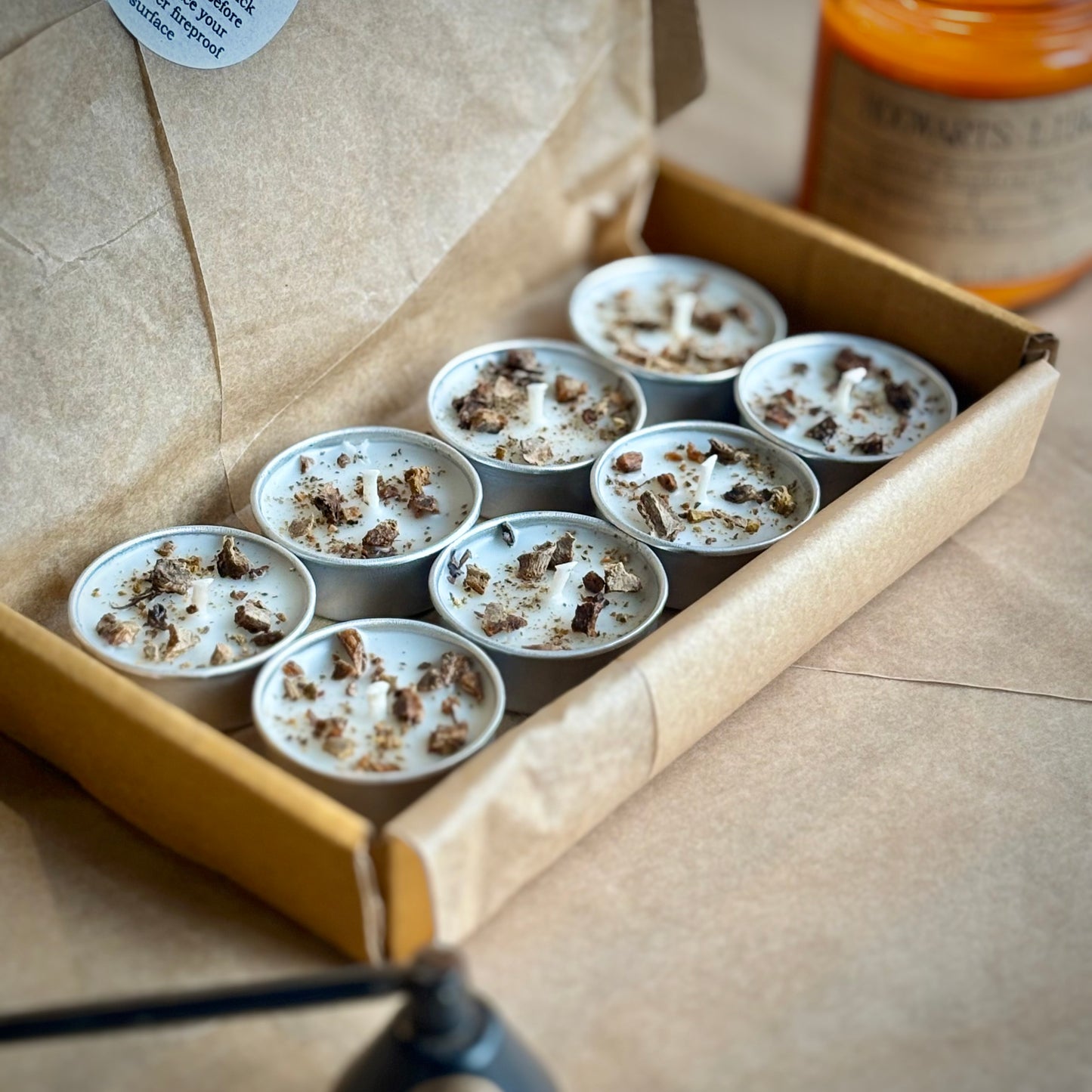 Angelica Infused Soy Wax Tealight Candles – Unscented