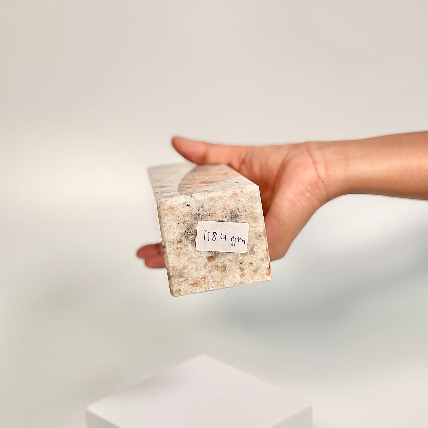 Sunstone Four-Facet Tower – 1184 Gm - Ignit Joy • Embrace Confidence • Manifest Positivity