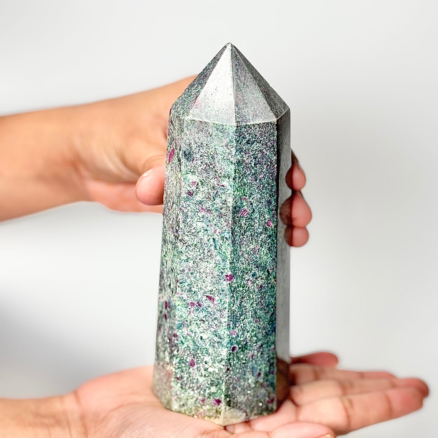 Eight Facet Ruby in Kyanite Tower – 897g -Distinctive Colour & Balanced Form