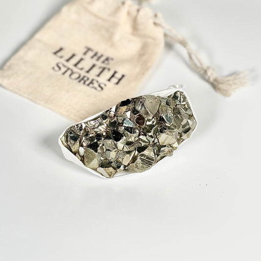Peruvian Pyrite Cluster – 199g -Golden Brilliance & Striking Presence