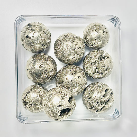 Pyrite Druzy Sphere – Peruvian Pyrite