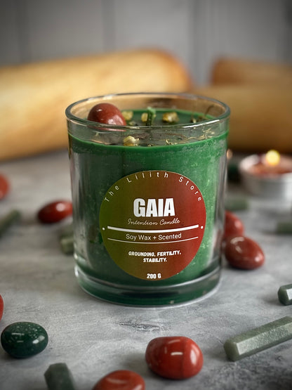 Gaia Altar Candle – 200 g Soy Wax Jar Candle for Ritual & Devotion