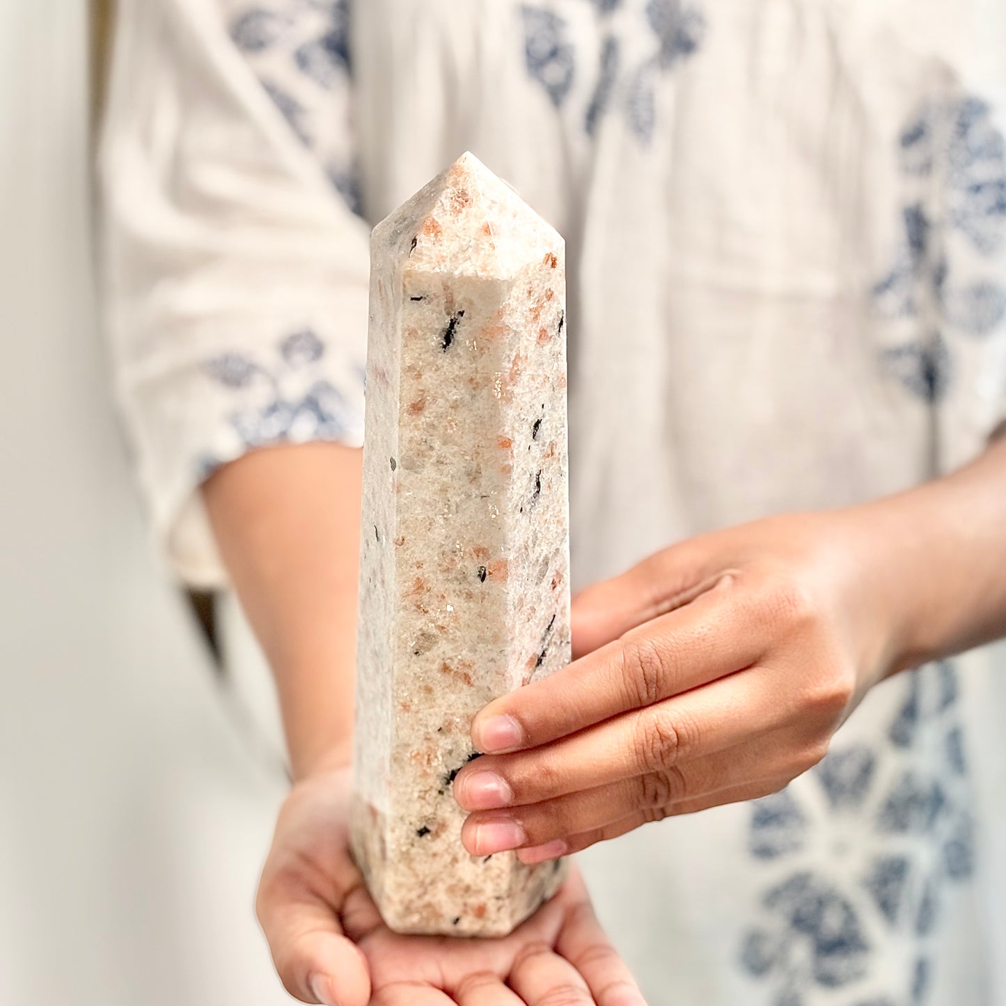 Sunstone Six-Facet Tower – 794 Gm - Ignit Joy • Embrace Confidence • Manifest Positivity